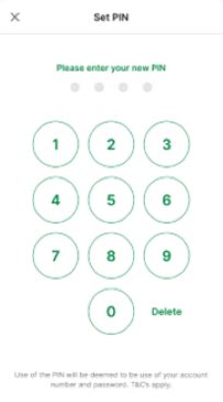 Enable 'PIN Log In' on the TAB app (New App) .